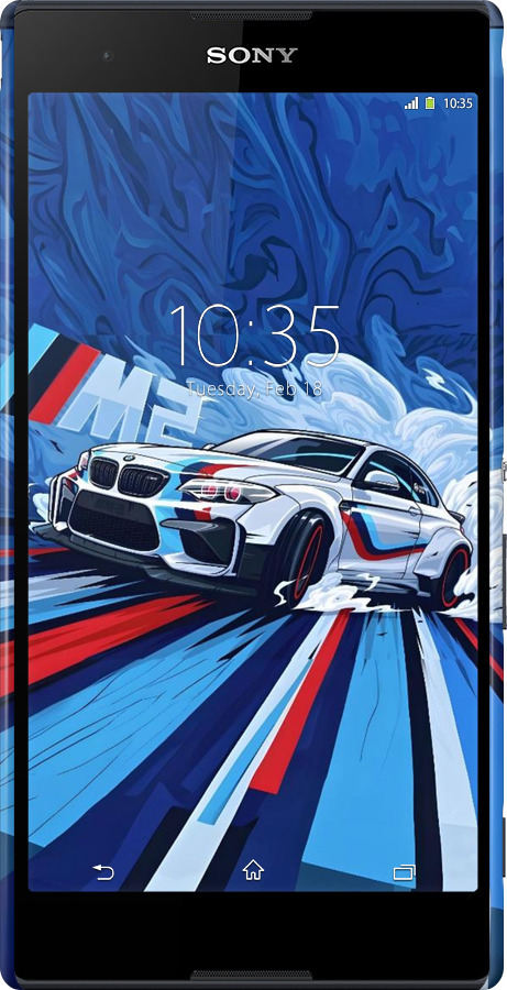 3D пластиковий матовий чехол БМВ для Sony Xperia T2 Ultra Dual D5322 - 6292m-92 изображение 