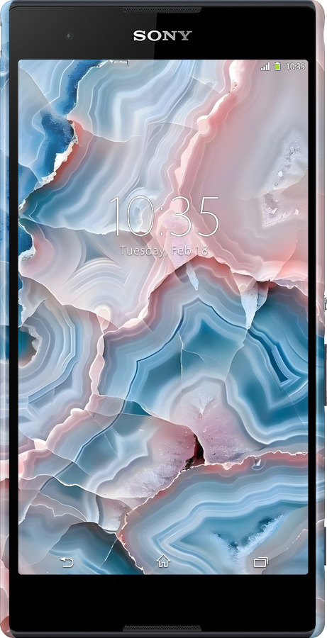 3D пластиковий глянцевий чехол Мрамор для Sony Xperia T2 Ultra Dual D5322 - 6306c-92 изображение 