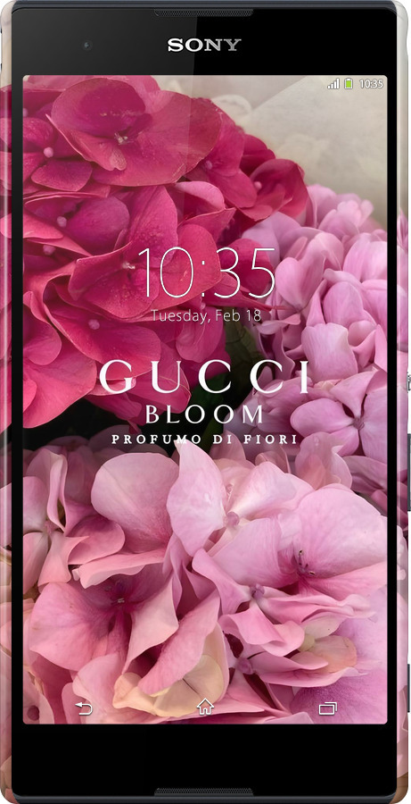 3D пластиковый матовый чехол Гучи для Sony Xperia T2 Ultra Dual D5322 - 6341m-92 изображение 