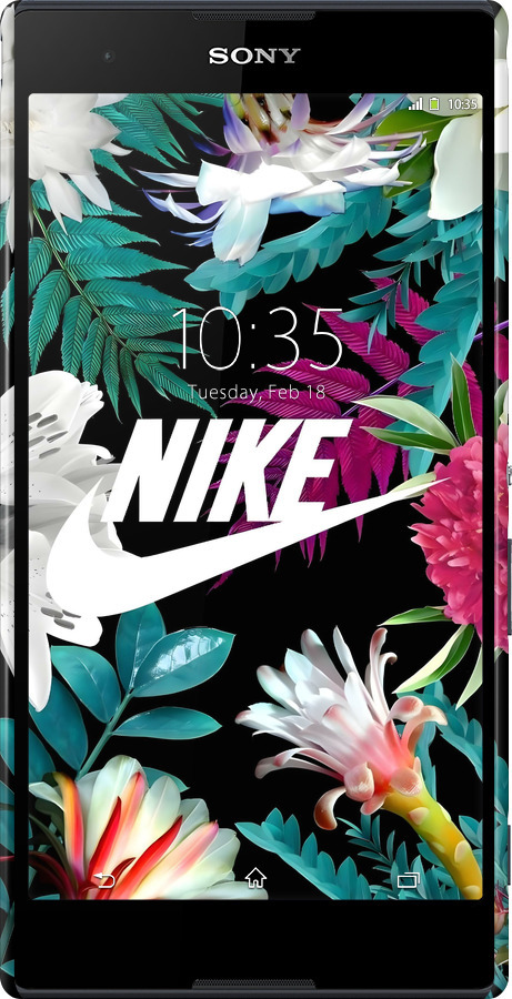 3D пластиковый матовый чехол Nike для Sony Xperia T2 Ultra Dual D5322 - 6378m-92 изображение 