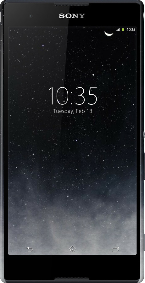 3D пластиковий глянцевий чехол Голубые облака, Голубая луна для Sony Xperia T2 Ultra Dual D5322 - 6396c-92 изображение 