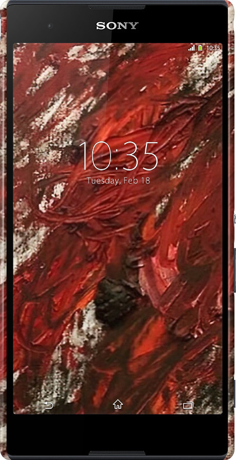 3D пластиковий матовий чехол Абстрактна композиція в червоних тонах для Sony Xperia T2 Ultra Dual D5322 - 6541m-92 изображение 