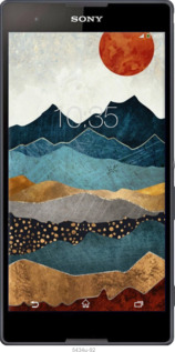 Силиконовый чехол Закат горы для Sony Xperia T2 Ultra Dual D5322 - 5434u-92 изображение 