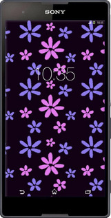 Силіконовий чехол з квітами для Sony Xperia T2 Ultra Dual D5322 - 6258u-92 изображение 