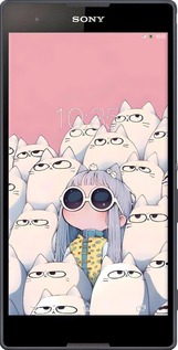 Силіконовий чехол Малышка с котами для Sony Xperia T2 Ultra Dual D5322 - 6295u-92 изображение 