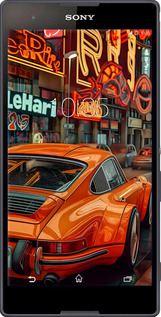 Силиконовый чехол Порше для Sony Xperia T2 Ultra Dual D5322 - 6334u-92 изображение 