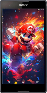 Силіконовий чехол Супер Маріо для Sony Xperia T2 Ultra Dual D5322 - 6342u-92 изображение 