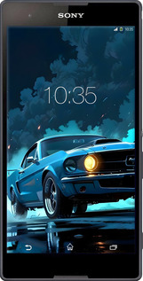 Силиконовый чехол Форд мустанг для Sony Xperia T2 Ultra Dual D5322 - 6374u-92 изображение 