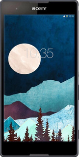 Силиконовый чехол Горная идиллия ночной пейзаж для Sony Xperia T2 Ultra Dual D5322 - 6488u-92 изображение 