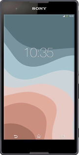 Силиконовый чехол С синими и розовыми волнами в стиле ретро для Sony Xperia T2 Ultra Dual D5322 - 6532u-92 изображение 