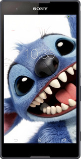 Силиконовый чехол Стич для Sony Xperia T2 Ultra Dual D5322 - 6684u-92 изображение 
