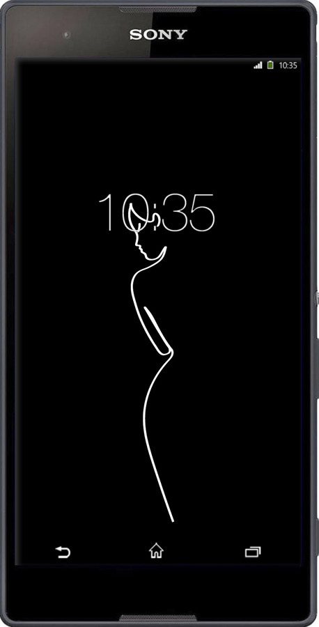 Силіконовий чехол Силует1 для Sony Xperia T2 Ultra Dual D5322 - 4590u-92 изображение 