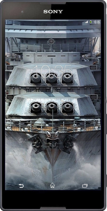 Силіконовий чехол Лінкор, world of tanks, wargaming, військовий корабель для Sony Xperia T2 Ultra Dual D5322 - 6453u-92 изображение 