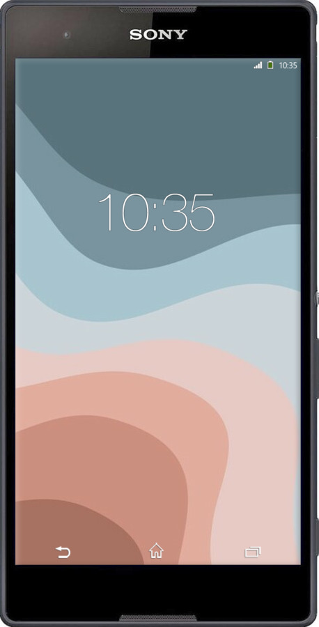 Силиконовый чехол С синими и розовыми волнами в стиле ретро для Sony Xperia T2 Ultra Dual D5322 - 6532u-92 изображение 