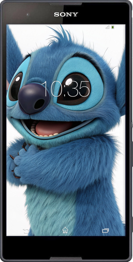 Силиконовый чехол Стич 1 для Sony Xperia T2 Ultra Dual D5322 - 6686u-92 изображение 