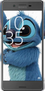 3D пластиковий матовий чехол Стіч 1 для Sony Xperia X F5122 - 6686m-446 изображение 