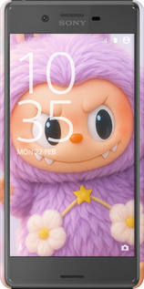 3D пластиковий матовий чехол Лабубу для Sony Xperia X F5122 - 6708m-446 изображение 