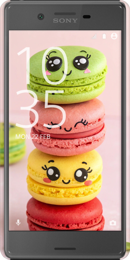 3D пластиковий матовий чехол Печиво для Sony Xperia X F5122 - 6693m-446 изображение 