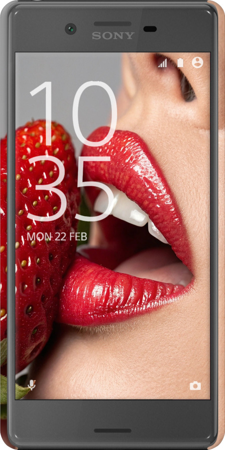 3D пластиковий матовий чехол Насолода для Sony Xperia X F5122 - 6701m-446 изображение 