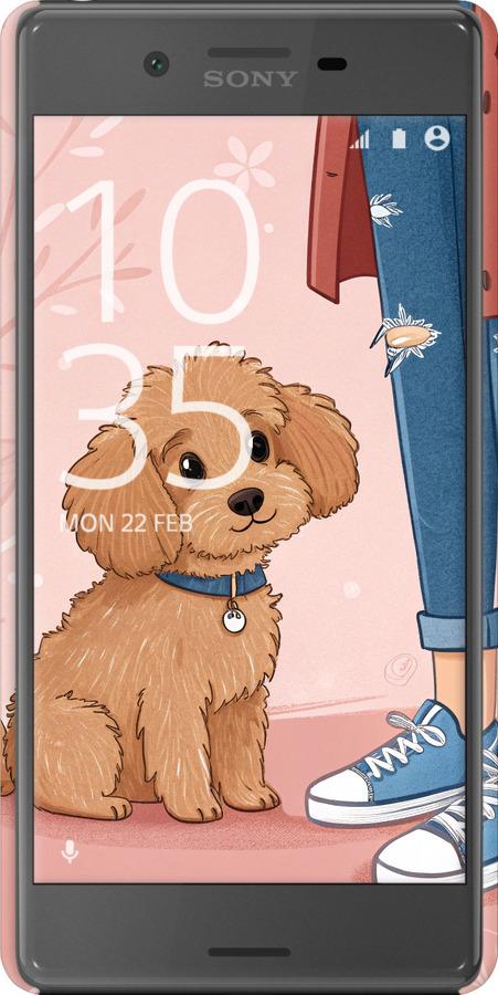 3D пластиковий матовий чехол Мальтипу 3 для Sony Xperia X F5122 - 6706m-446 изображение 