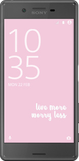 2D пластиковий чехол Живи більше для Sony Xperia X F5122 - 4347t-446 изображение 