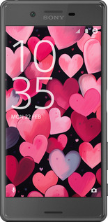 2D пластиковий чехол Сердечка 4 для Sony Xperia X F5122 - 5662t-446 изображение 