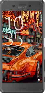2D пластиковый чехол Порше для Sony Xperia X F5122 - 6334t-446 изображение 