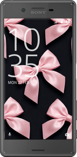 2D пластиковый чехол Coquette Ribbons Dark Coquette для Sony Xperia X F5122 - 6767t-446 изображение 