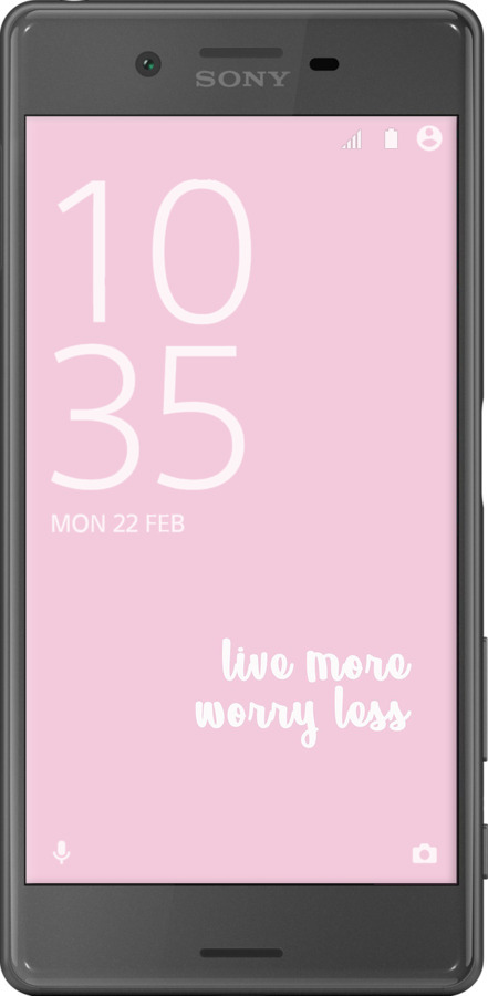 2D пластиковий чехол Живи більше для Sony Xperia X F5122 - 4347t-446 изображение 