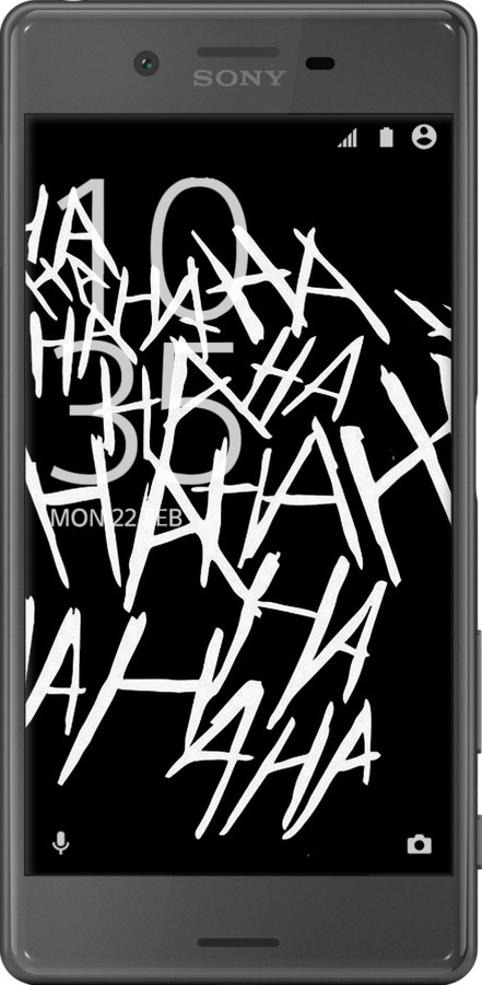 2D пластиковый чехол joker hahaha для Sony Xperia X F5122 - 4509t-446 изображение 