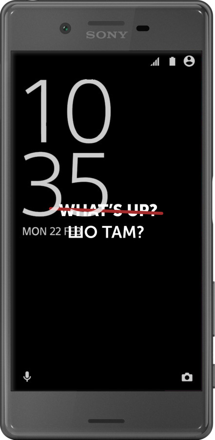 2D пластиковый чехол Шо там? для Sony Xperia X F5122 - 4592t-446 изображение 