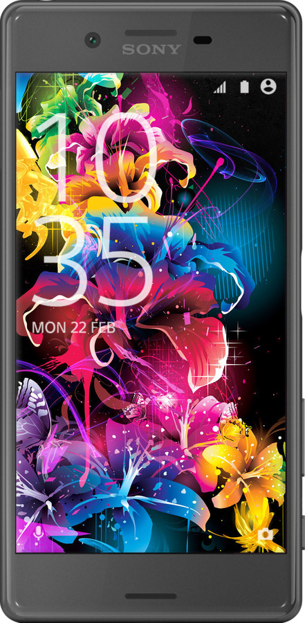 2D пластиковый чехол Абстрактные цветы для Sony Xperia X F5122 - 511t-446 изображение 