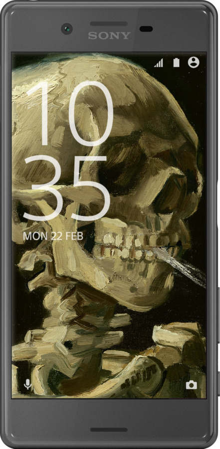 2D пластиковый чехол Винсент Ван Гог. Череп для Sony Xperia X F5122 - 5544t-446 изображение 