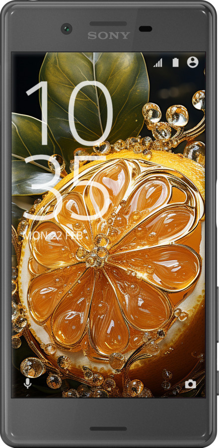 2D пластиковый чехол Лимон для Sony Xperia X F5122 - 5647t-446 изображение 