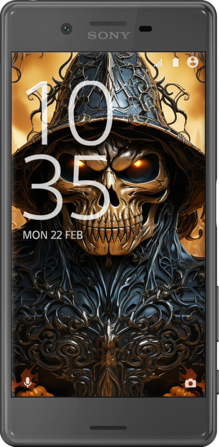 2D пластиковий чехол Череп 2 для Sony Xperia X F5122 - 5652t-446 изображение 