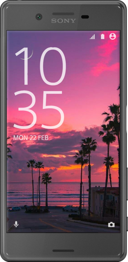 2D пластиковый чехол Пальмы для Sony Xperia X F5122 - 5873t-446 изображение 