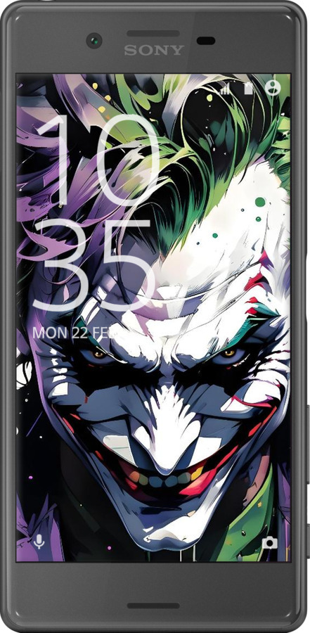 2D пластиковый чехол Джокер для Sony Xperia X F5122 - 6289t-446 изображение 