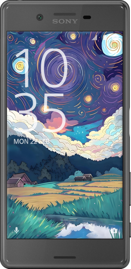 2D пластиковый чехол Креативный арт для Sony Xperia X F5122 - 6322t-446 изображение 