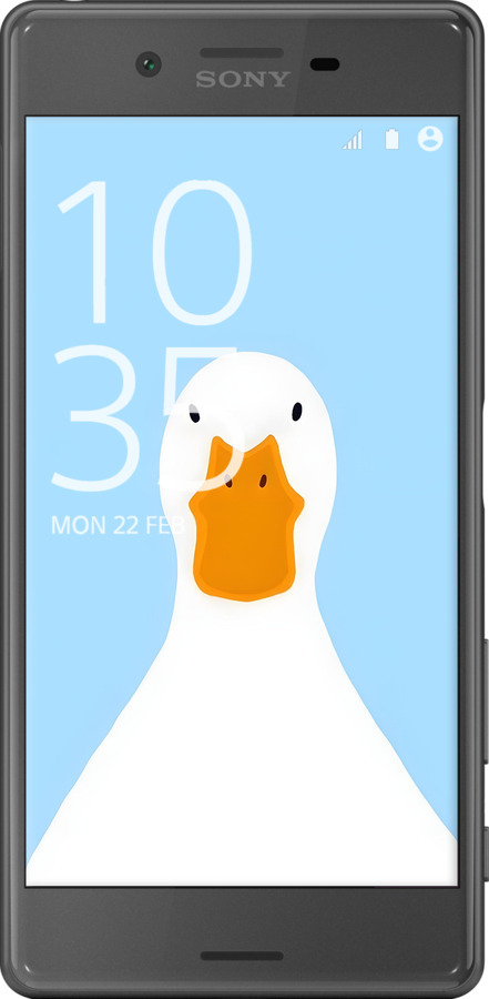 2D пластиковый чехол Гусь для Sony Xperia X F5122 - 6350t-446 изображение 