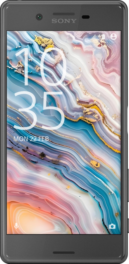 2D пластиковий чехол Мрамор красивый для Sony Xperia X F5122 - 6376t-446 изображение 