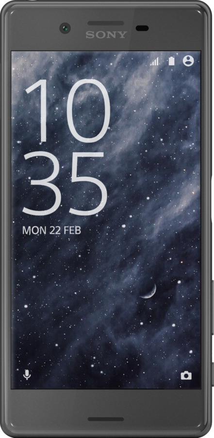 2D пластиковый чехол Голубые облака, Голубая луна для Sony Xperia X F5122 - 6398t-446 изображение 