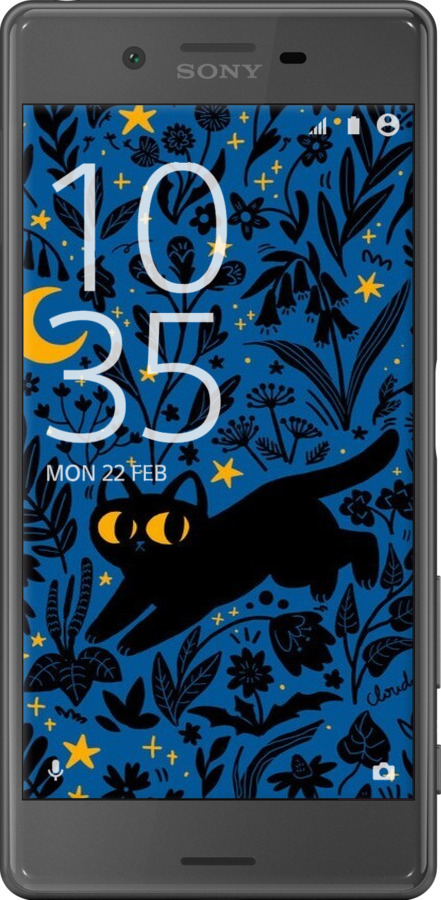 2D пластиковый чехол Летняя ночь для Sony Xperia X F5122 - 6472t-446 изображение 
