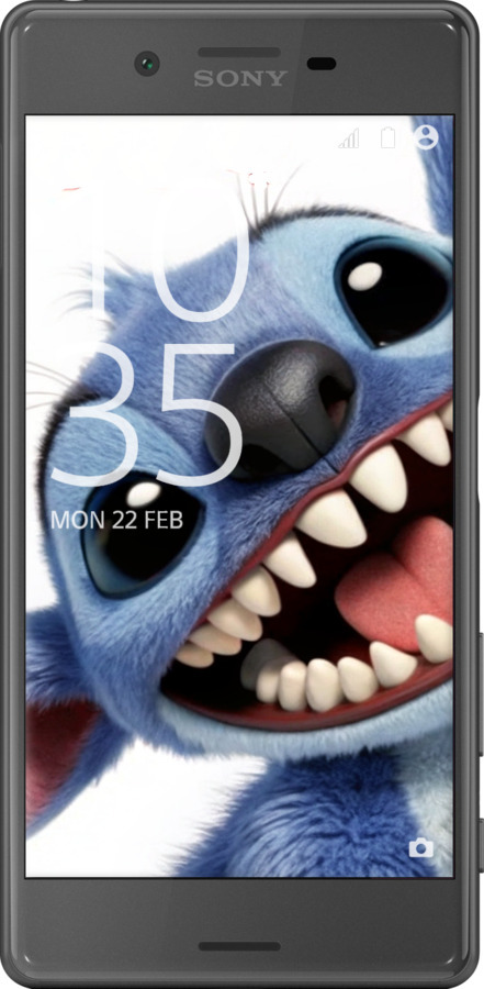 2D пластиковий чехол Стіч для Sony Xperia X F5122 - 6684t-446 изображение 
