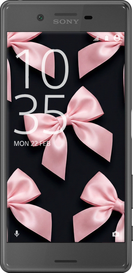 2D пластиковый чехол Coquette Ribbons Dark Coquette для Sony Xperia X F5122 - 6767t-446 изображение 