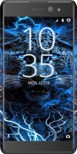 3D пластиковый глянцевый чехол Ледяной леопард для Sony Xperia XA Ultra Dual F3212 - 6460c-391 изображение 