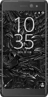 3D пластиковый глянцевый чехол Воронья ярость для Sony Xperia XA Ultra Dual F3212 - 6474c-391 изображение 