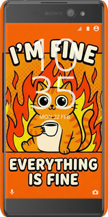 3D пластиковий глянцевий чехол Funny Cat для Sony Xperia XA Ultra Dual F3212 - 6786c-391 изображение 