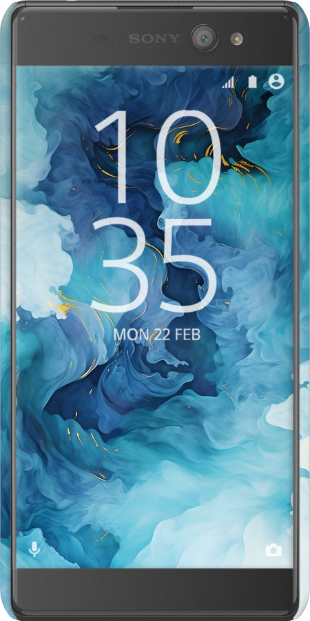 3D пластиковый глянцевый чехол Акварель для Sony Xperia XA Ultra Dual F3212 - 6320c-391 изображение 