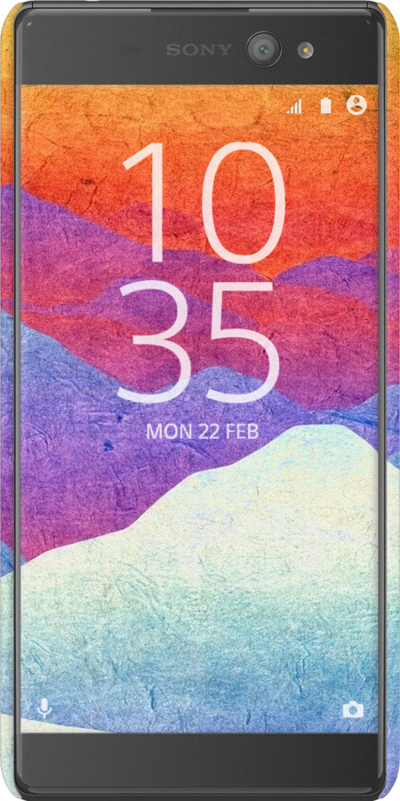 3D пластиковий матовий чехол Гірський захід сонця для Sony Xperia XA Ultra Dual F3212 - 6479m-391 изображение 