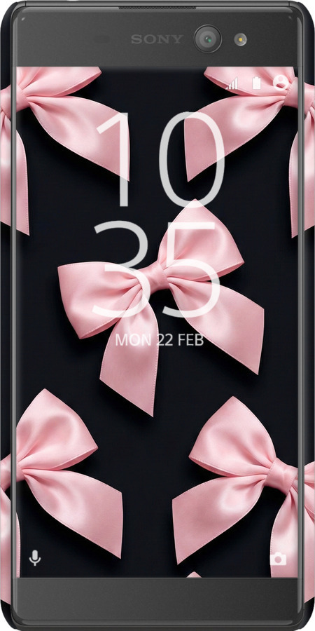 3D пластиковый глянцевый чехол Coquette Ribbons Dark Coquette для Sony Xperia XA Ultra Dual F3212 - 6767c-391 изображение 